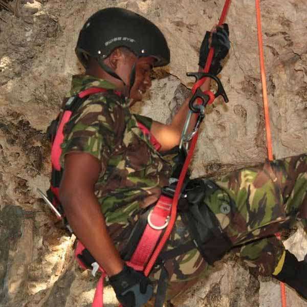 Army cadet rapelling
